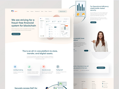 Fintech Home page design app clean design clean ui cryptocurrency dashboard ui figma fintech fintech app fitness homepage logo marketing agency minimal money management real estate ui ui design uidesign uiux wallet