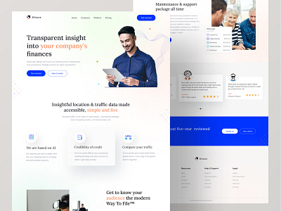 Business Landing Page UI/UX Design