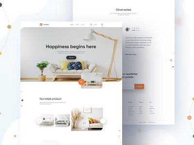 Furniture Home page Design agency animation app branding design ecommerce ecommerce design fashion flat food furniture webdesign illustration illustrator loan minimal top design typography ui web website