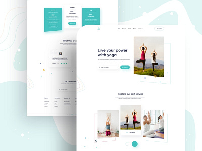 Yoga------------- Home Page Design agency app best design ecommerce food illustration minimal ui webdesign website yoga yoga studio
