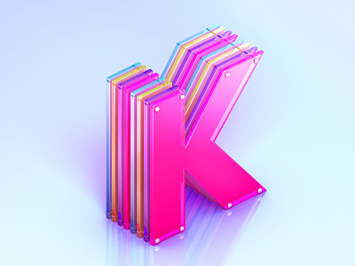 K 36daysoftype 3d k lettering typography