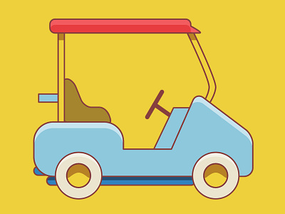 Golf Cart character characters design golf golfers golfing human illustration pga tour