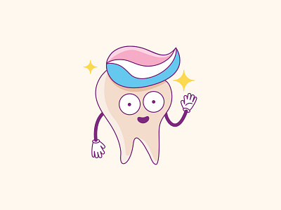 Tooth character characters dentist design illustration tooth vector