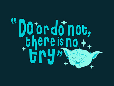 Wise Words character characters graphics illustration over star wars stickers type vector