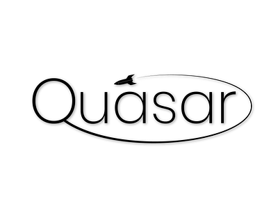 Logo challenge- Quasar space shuttle (white)