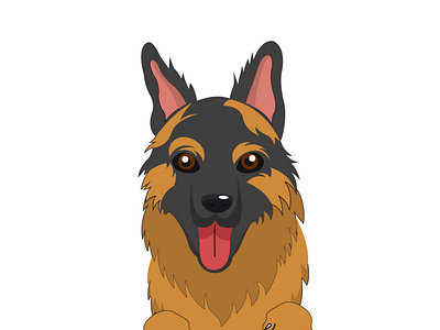 DOG ILLUSTRATION adobe illustrator design graphic design illustration unique design vector