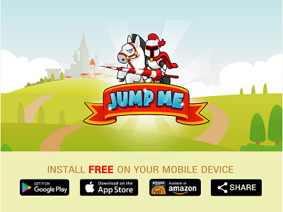 Jump Me Android Game Websie Ux Ui Design adobe illustrator android app app website design game app game web graphic design nice ui unique design ux designer web development webdeisgn website ui