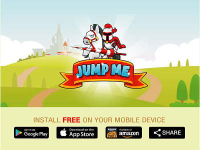 Jump Me Android Game Websie Ux Ui  Design