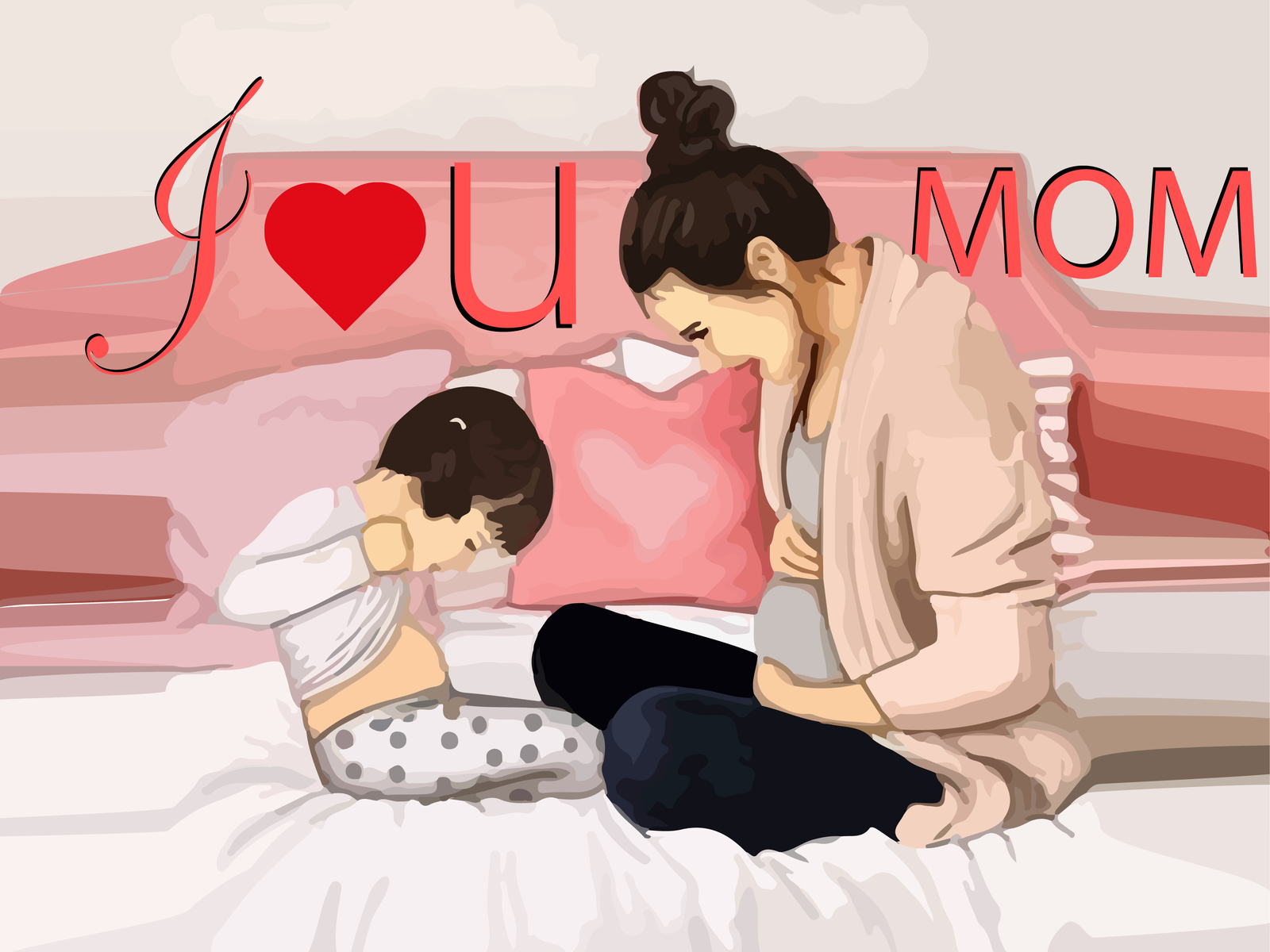 I Love U Mom designed by Akbar Shomrat. 