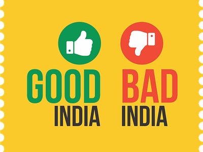 Good India Bad India branding logo logo design
