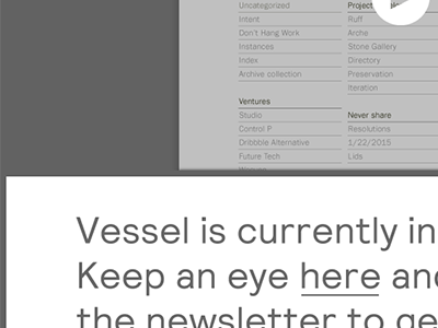 Vessel Launch archive launch publishing type video web writing