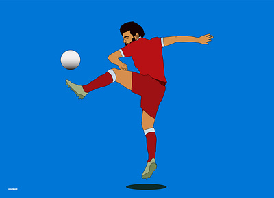 Mo Salah design egypt football football illustration icon illustration liverpool fc mo salah soccer vector