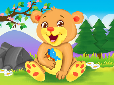 bear illustration children book illustration design icon illustration illustrator mascot maskot vector yayınevi çizer