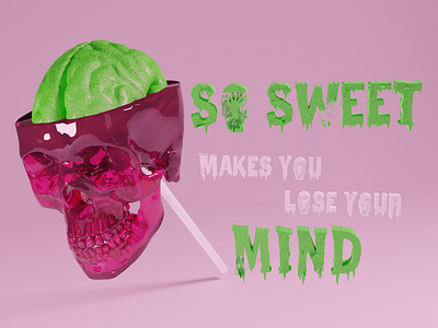 So Sweet 3d art 3d modeling blender branding design digitalart dribbble illustration marketing modeling pink