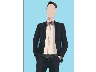 Gentleman classy design digitalart gentleman illustration suit vector
