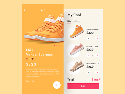 Shoes Product App animation buy design ios mobile mobile app nike shoes shopping sneaker ui