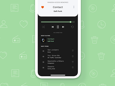 Music Player App app dailyui interaction music music app player ui