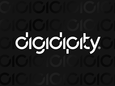 digidipity® branding 01 [DE] agentur art direction bits branding bytes einsen geometrie geometrisch kreativ logo minimal minimalistisch nullen pattern schwarz schwarzweiss schwarzweiß silber typografie zahlen