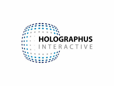 Holographus Logo brand application branding design logo typography vector