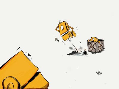 Dumbots Ipad drawing cartoon character character art design illustration
