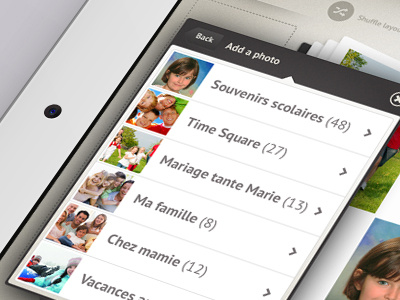 Add Photos Popup Ipad album app appstore form icon interface ipad mobile mobiledesign photo popup select ui ux web