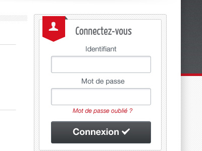 Connectbox Website box clean connect connexion design flat grey internet layout minimal popup red textured ui web webdesign