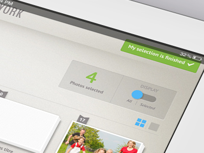 (WIP) Switch-Display Photos Ipad App app appstore button display flat icon interface ipad mobile popup switch ui web