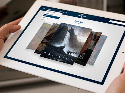 Universal Carousel Ipad App app apple catalog design flat interface ipad movie osx ui ux video