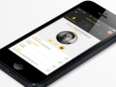 (WIP) ios Profile Car App app car drive flat interface ios7 iphone mobiledesign profile select ui ux