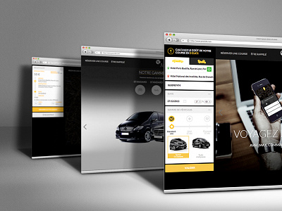 Octavdesign Max Webdesign 800 app car drive location responsive ui ux webdesign website