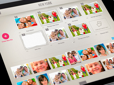 Photobox Ipad Manage photos app button flat interface ipad menu mobiledesign photo slide ui ux webdesign