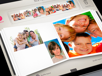 Photobox Ipad Add book app button flat interface ipad menu mobiledesign photo slide ui ux webdesign