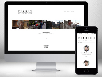 Tape Responsive webdesign