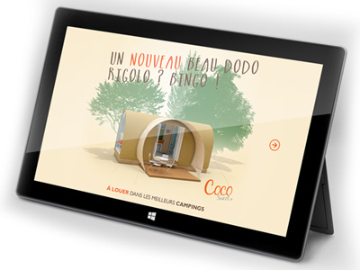 Coco App Windows Surface app design flat interface surface tablet ui ux windows8