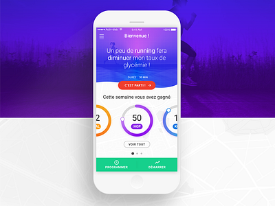 Health Activity app activity design gradient helath ios ios11 iphone mobile sport ux