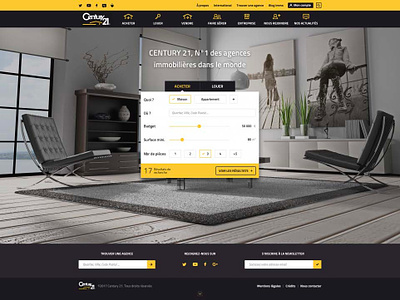 Landing page real estate app estate responsive responsive design search box ux design webdesign