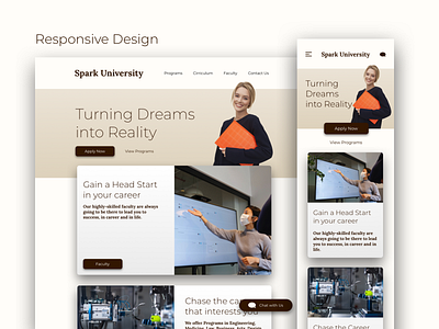 Responsive University Webpage