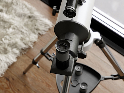 Telescope 3d 3dsmax interior design interior designer lightroom photoshop vizualization