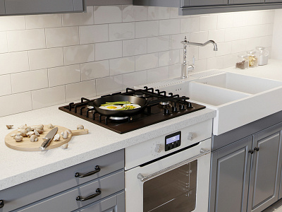 render kitchen 3d 3dsmax coronarender interior designer lightroom photoshop render vizualization