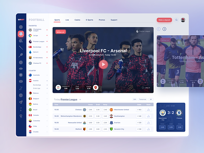 GoBet - a betting platform web app concept