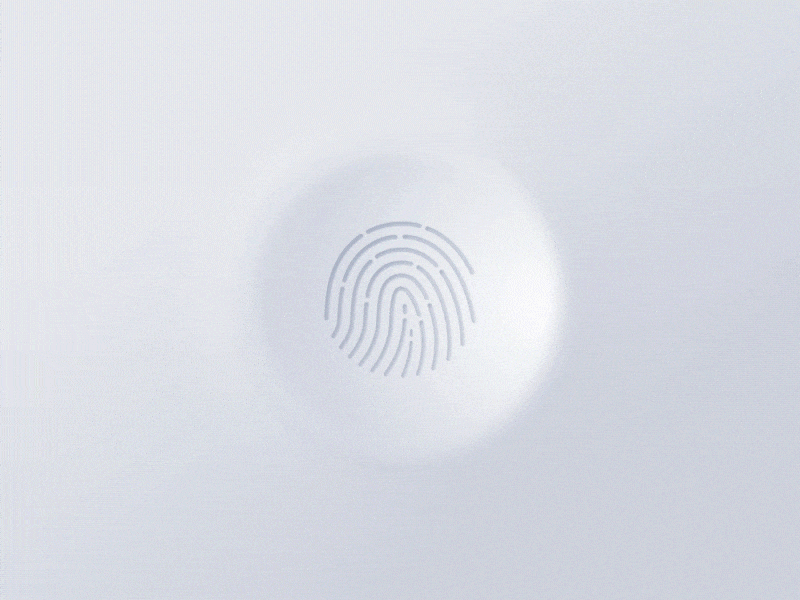 Touch ID Neomorphic button — UI Animation animation button fingerprint neomorphism scanner touch id uidesign