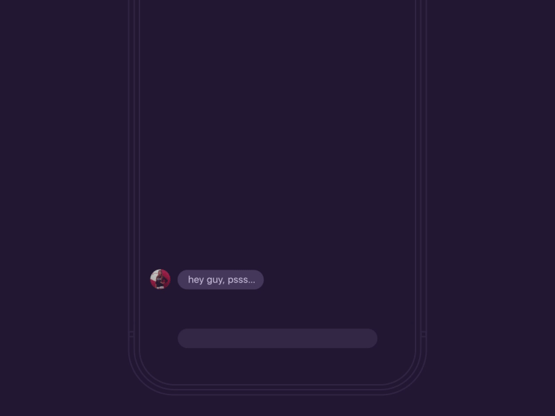 Messenger — Animation UI / Hello, Dribbbbbbble!