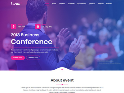 Event4 - Responsive Marketing Landing Pages