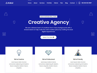 Kalu - Responsive Multi-Purpose Landing Pages