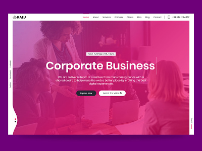 Kalu - Responsive Multi-Purpose Landing Pages agency business conference corporate creative design event landing page marketing modern multipurpose onepage parallax personal portfolio responsive speakers startup themeforest
