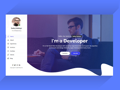 Resume - Responsive Personal Portfolio / CV Template