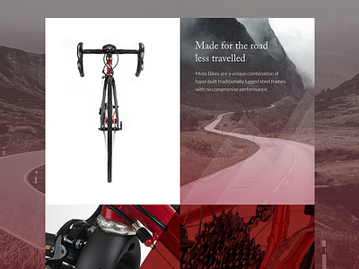 Moss Bikes Website Concept - Bike Page