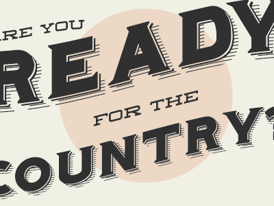 Ready for the Country country hominis music neil young typography vintage