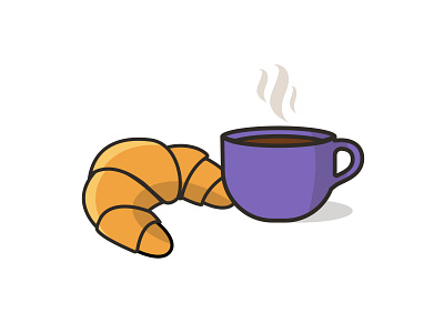 Breakfast illustration breakfast coffee coffee cup croissant daily challenge daily drawing daily drawing challenge design illustration illustration art illustrator illustrator cc vector vector illustration vectorart vectorartist vectorartwork