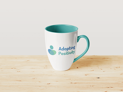 Adopting positivity branded mug